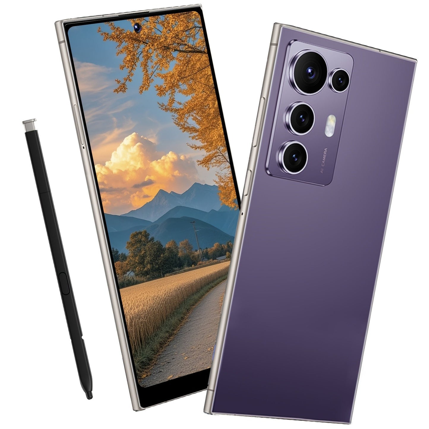 S25 Ultra 2025 Android 14 smartphone with Smart Unlocking w/protective case