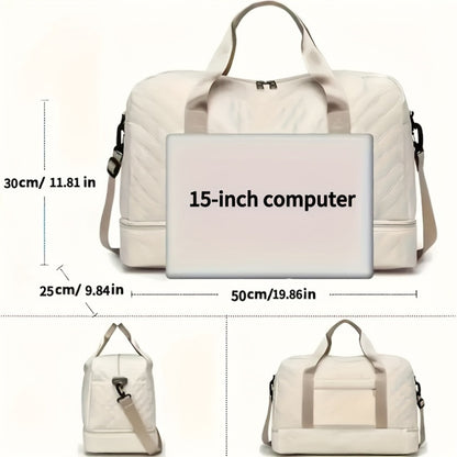 Lightweight Quilted Diamond Pattern Travel Backpack