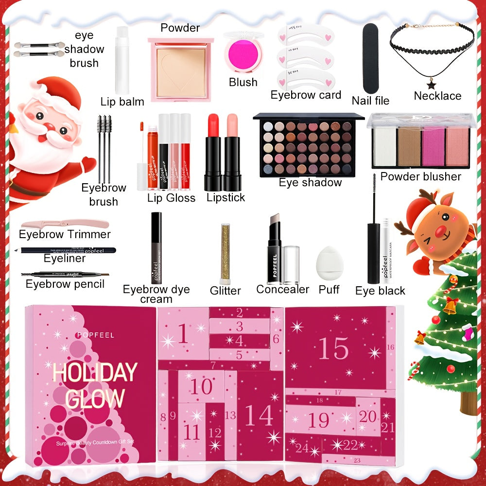 24pcs POPFEEL Countdown Makeup Advent Calendar
