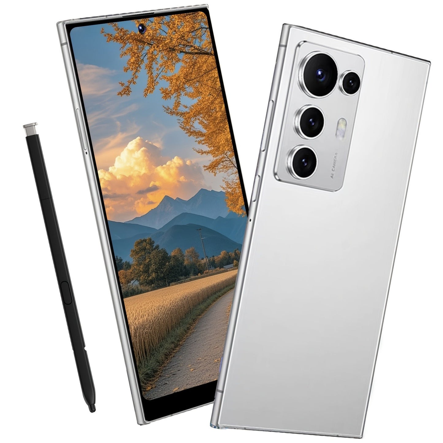 S25 Ultra 2025 Android 14 smartphone with Smart Unlocking w/protective case