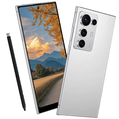 S25 Ultra 2025 Android 14 smartphone with Smart Unlocking w/protective case