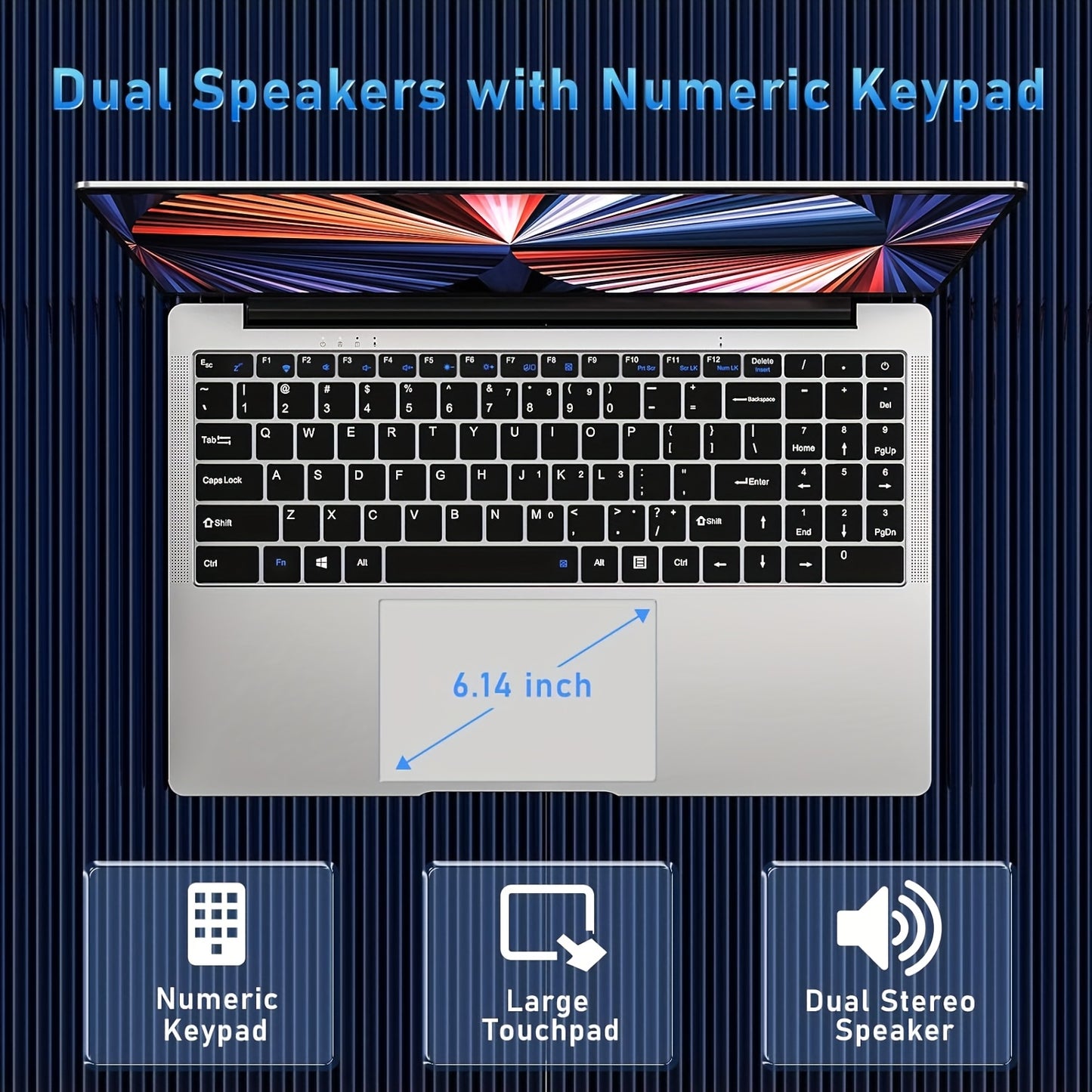 15.6'' Laptop Computer, N4000 Processor Laptops