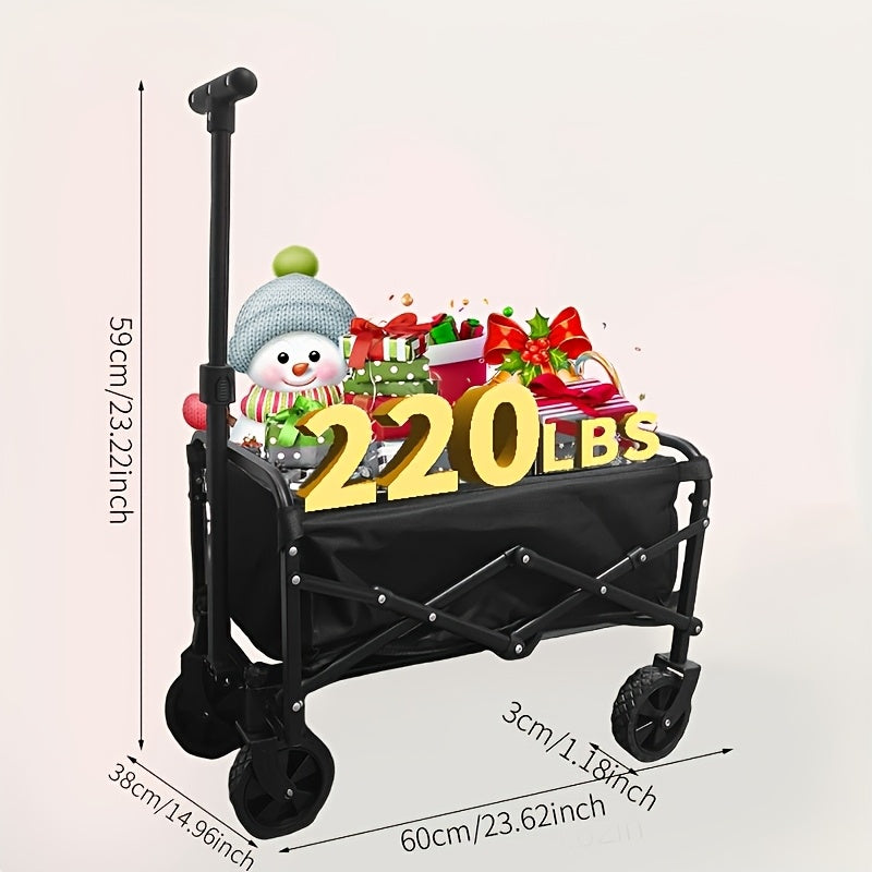 220/450/680 lb Capacity Heavy-Duty All-Terrain Folding Cart -