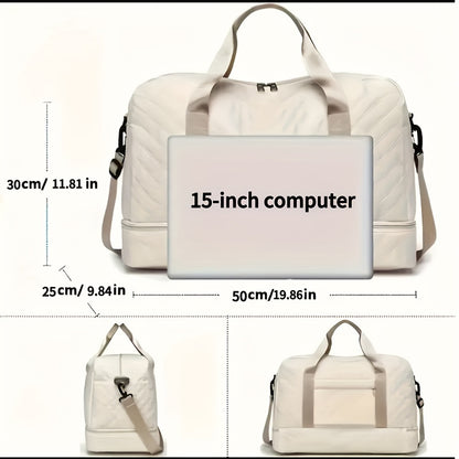 Lightweight Quilted Diamond Pattern Travel Backpack