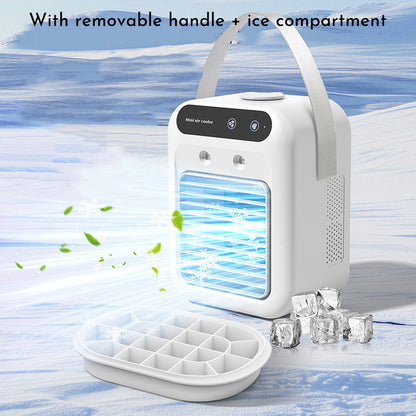 3 In 1 Portable Air Cooling Fan with Humidifying Mist