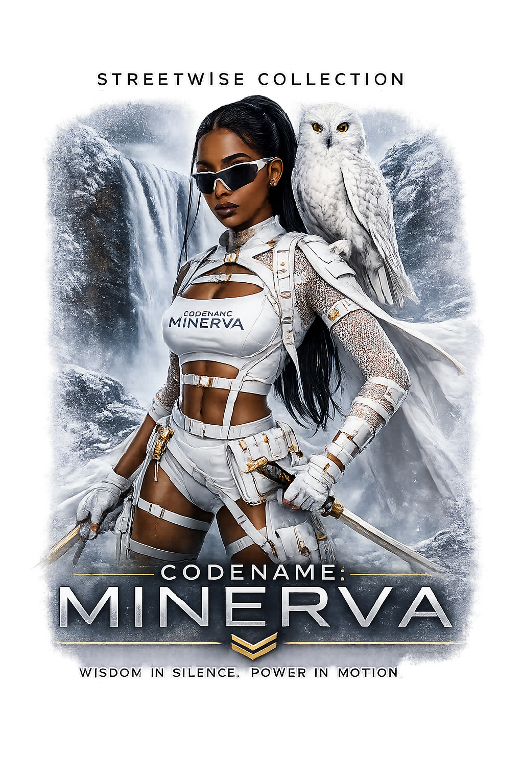 Codenaam Mynerva Mynx Wijsheid in stilte, kracht in beweging T-shirt