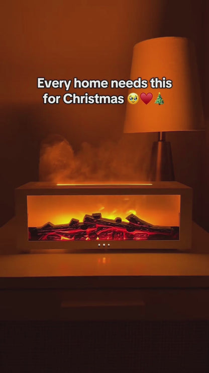 New 3D Flame Fireplace Aromatherapy Machine