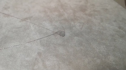 Personalized Engraved Fingerprint Custom Heart Necklace