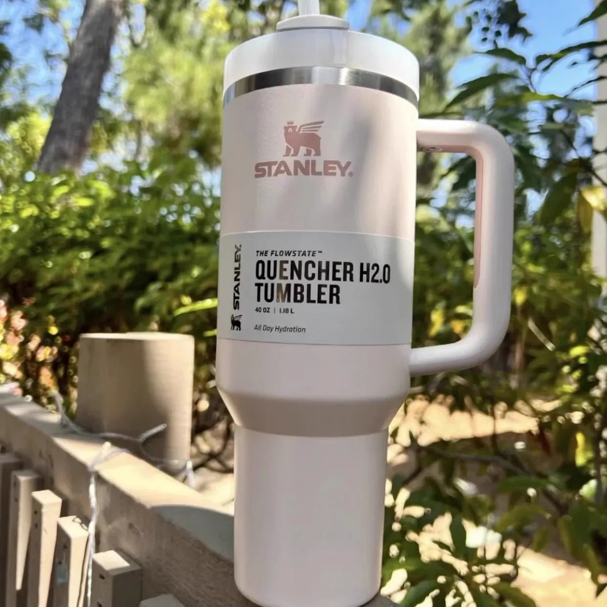 Original Stanley 40oz Tumbler With Handle With Straw