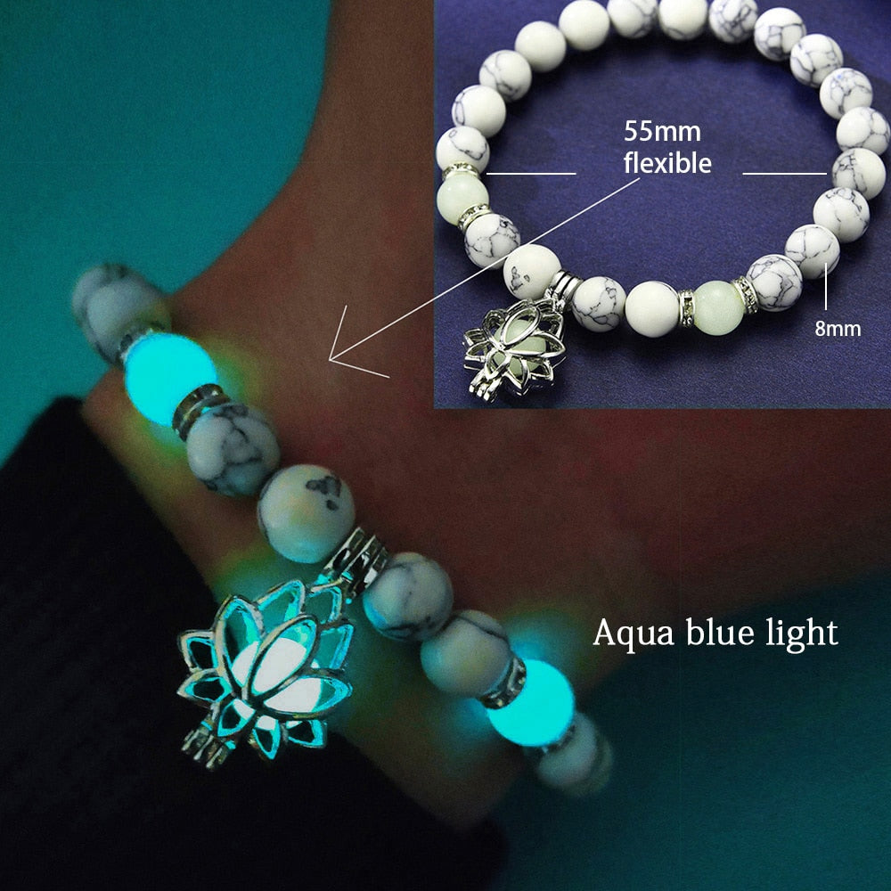 Glowing Lotus Healing Bracelet