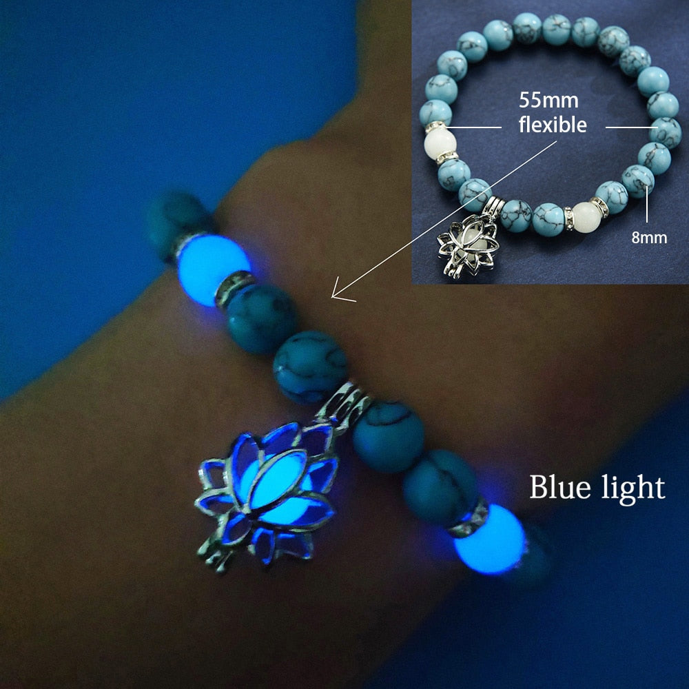 Glowing Lotus Healing Bracelet