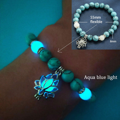 Glowing Lotus Healing Bracelet